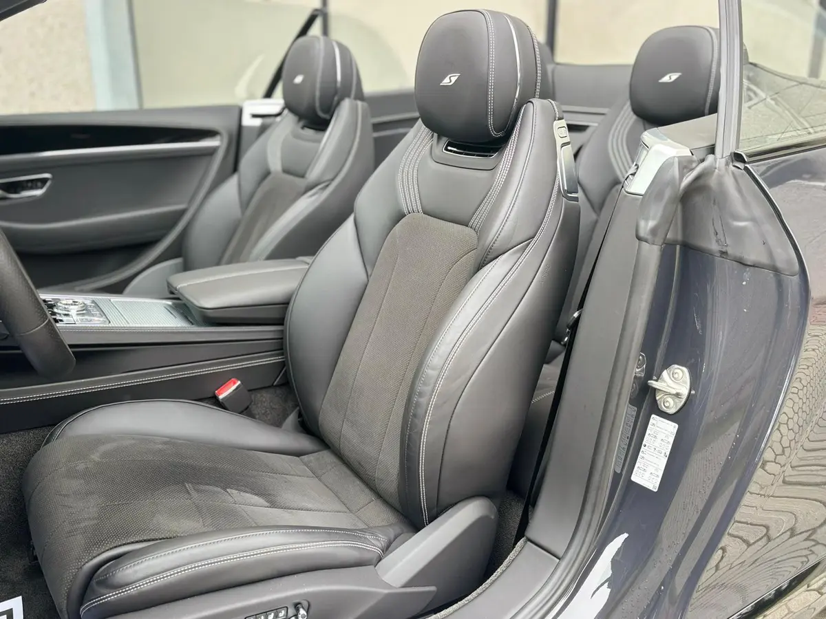 Bentley Continental GTC S V8 2025, interior — Marbella Luxury Car Rental, Marbella. The Bentley Continental GTC S V8 is a grand tourer built for distance rather than a…