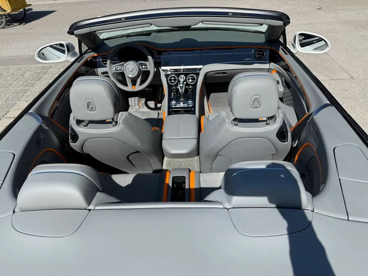 Bentley Continental GTC Speed 2025, interior — Marbella Luxury Car Rental, Marbella. The 2025 Bentley Continental GTC Speed pairs a 650 hp W12 with a soft-top roof and four…