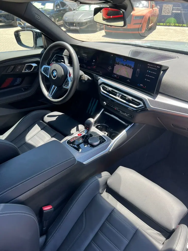 BMW M2 2024, front view — Marbella Luxury Car Rental, Marbella. The 2024 BMW M2 is the compact end of the M lineup, but 460 hp through a chassis this…