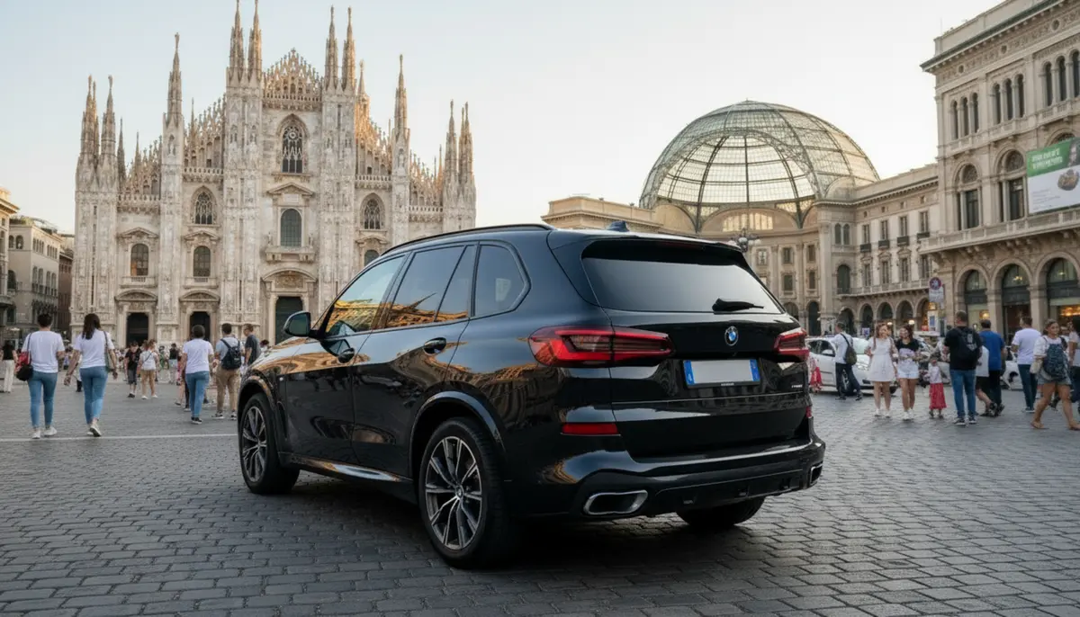 BMW X5 4.0i M 2025, exterior — Marbella Luxury Car Rental, Marbella. The 2025 BMW X5 4.0i M carries 381 hp through a five-seat cabin built for real use rather…