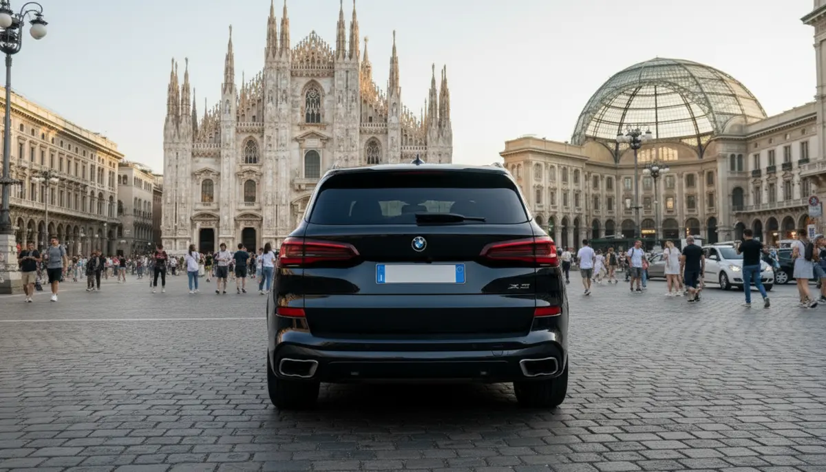 BMW X5 4.0i M 2025, front view — Marbella Luxury Car Rental, Marbella. The 2025 BMW X5 4.0i M carries 381 hp through a five-seat cabin built for real use rather…