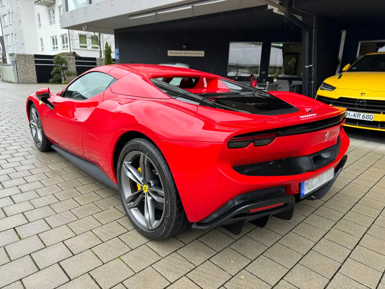 Ferrari 296 GTS Spider 2024, exterior — Marbella Luxury Car Rental, Marbella. The Ferrari 296 GTS Spider pairs a plug-in hybrid V6 with 819 hp, a figure that puts it…