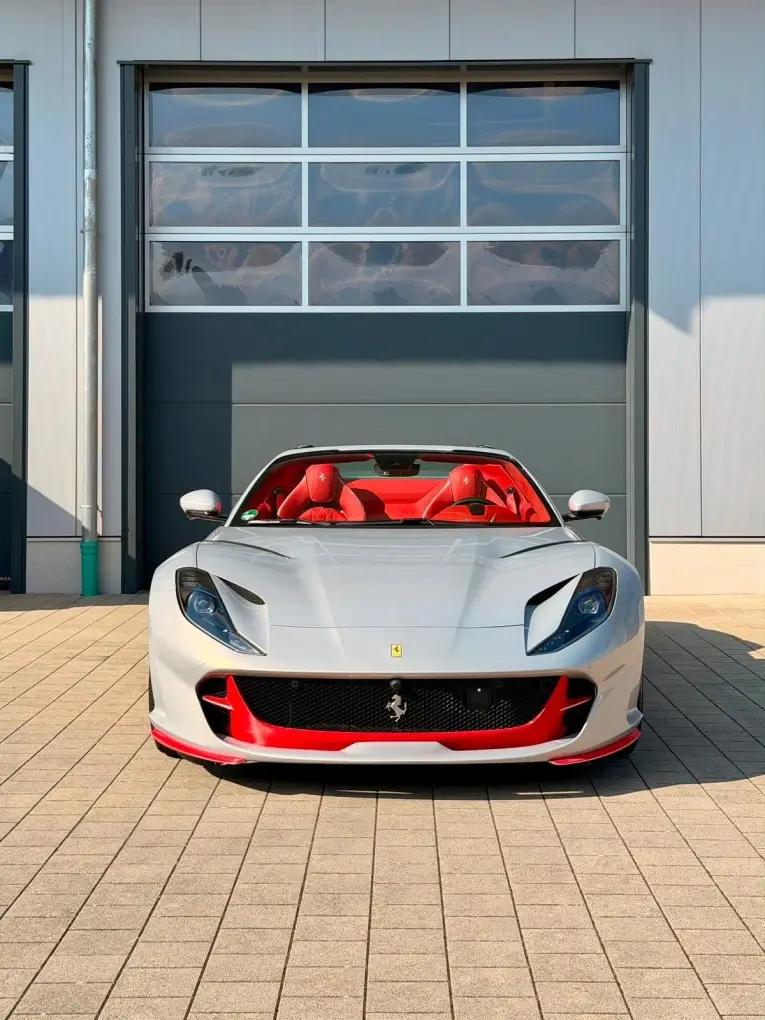 Ferrari 812 GTS 2024, front view — Marbella Luxury Car Rental, Marbella. The Ferrari 812 GTS pairs a naturally aspirated V12 producing 789 hp with a retractable…