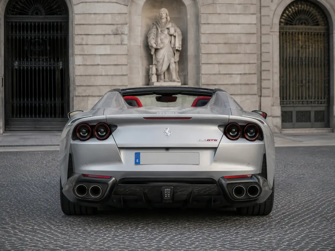 Ferrari 812 GTS 2024, exterior — Marbella Luxury Car Rental, Marbella. The Ferrari 812 GTS pairs an 800 hp naturally aspirated V12 with a folding hard top, a…