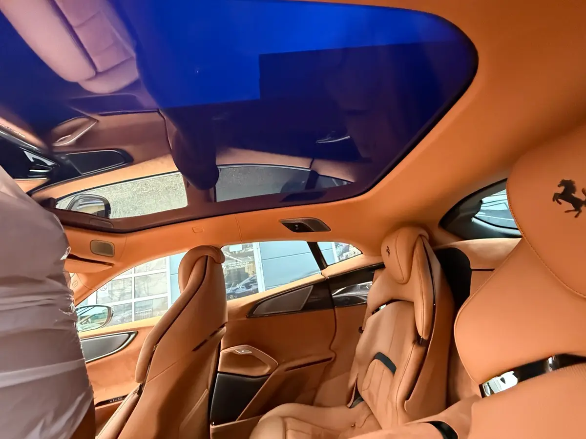 Ferrari Purosangue 2024, interior — Marbella Luxury Car Rental, Marbella. The Ferrari Purosangue is the maker's first car with five seats, and that changes what…