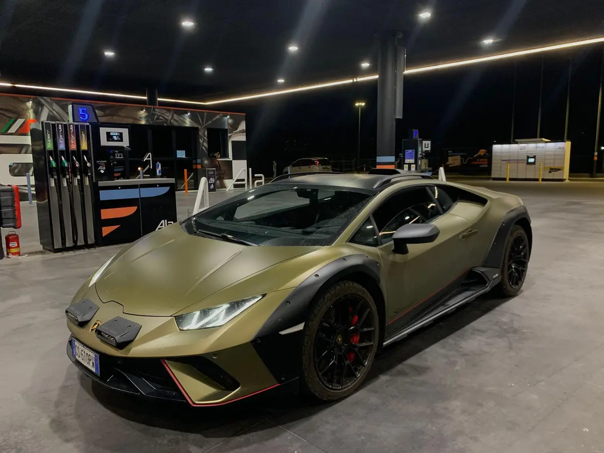 Lamborghini Huracan Sterrato 2024 — Marbella Luxury Car Rental, Marbella. The Huracán Sterrato is the version of Lamborghini's V10 supercar built with raised ride…