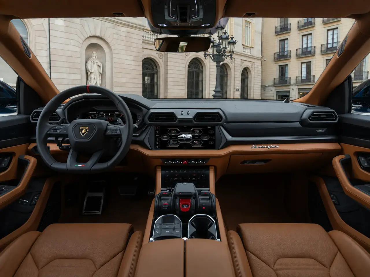 Lamborghini Urus SE 2025, dashboard — Marbella Luxury Car Rental, Marbella. The Lamborghini Urus SE brings 800 hp to a body style that most owners actually use…