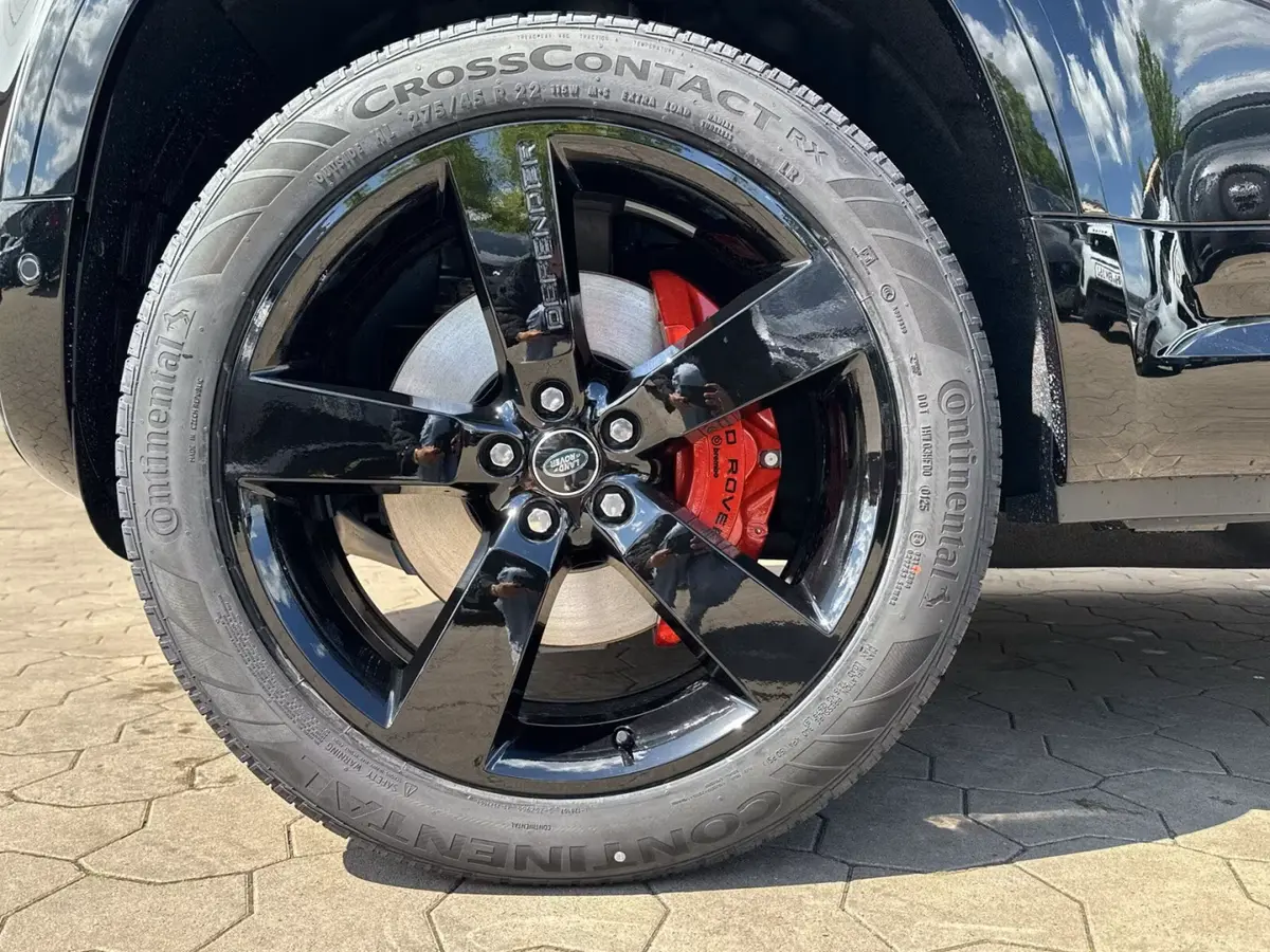 Land Rover Defender 2024, exterior — Marbella Luxury Car Rental, Marbella. The 2024 Land Rover Defender pairs 400 hp with genuine seven-seat capacity, which changes…