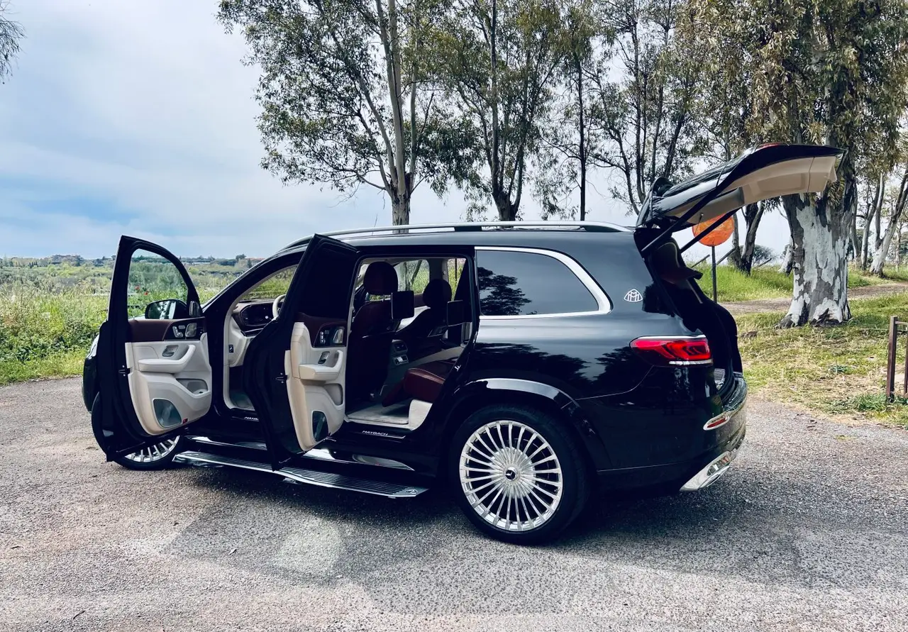 Mercedes Benz GLS Maybach 2022, rear view — Marbella Luxury Car Rental, Marbella. The Mercedes Benz GLS Maybach carries its 550 hp with the kind of restraint that defines…
