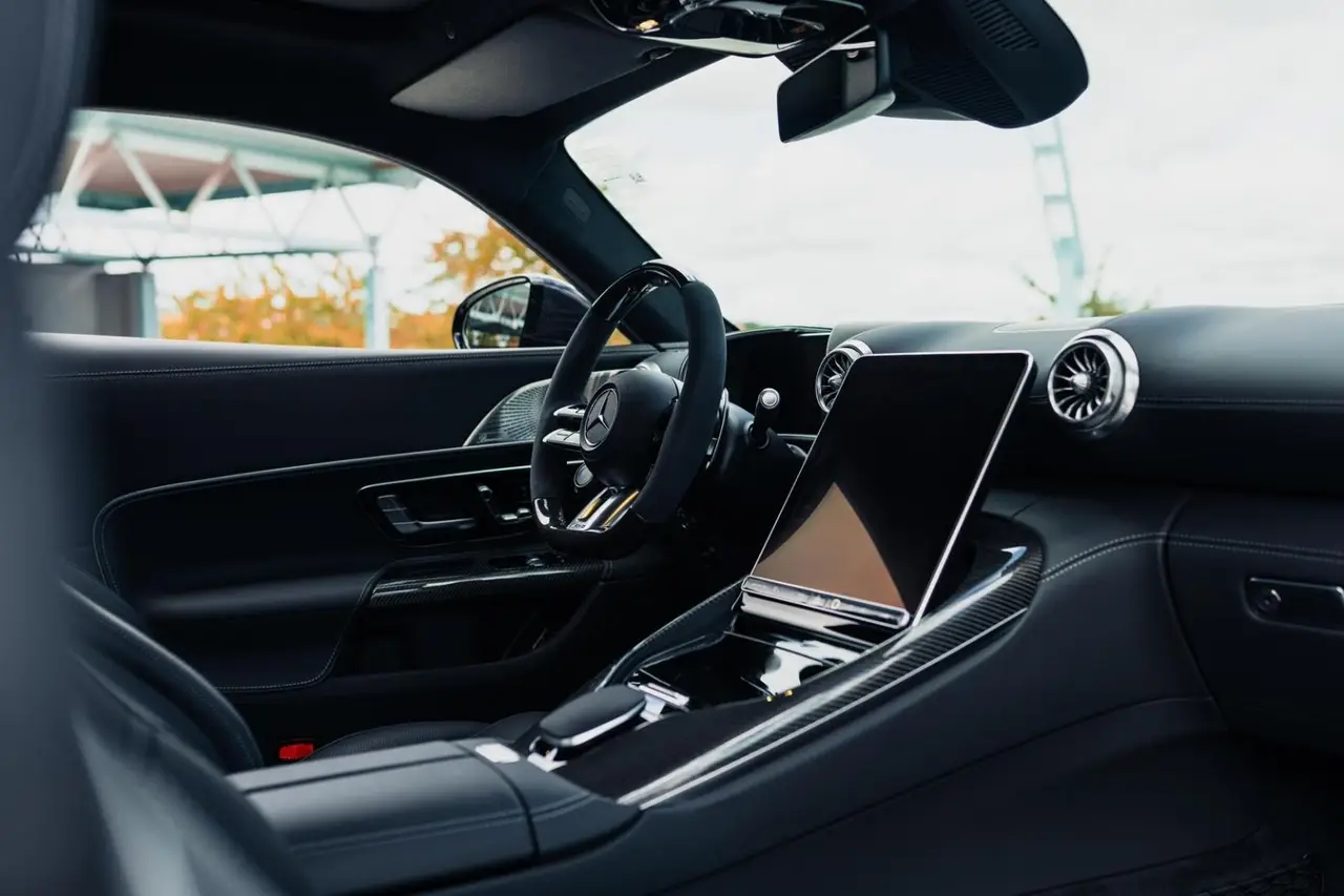 Mercedes Benz GT63 AMG Coupe 2024, rear view — Marbella Luxury Car Rental, Marbella. The Mercedes-AMG GT63 Coupe is a two-seat statement of intent: 577 hp routed through a…
