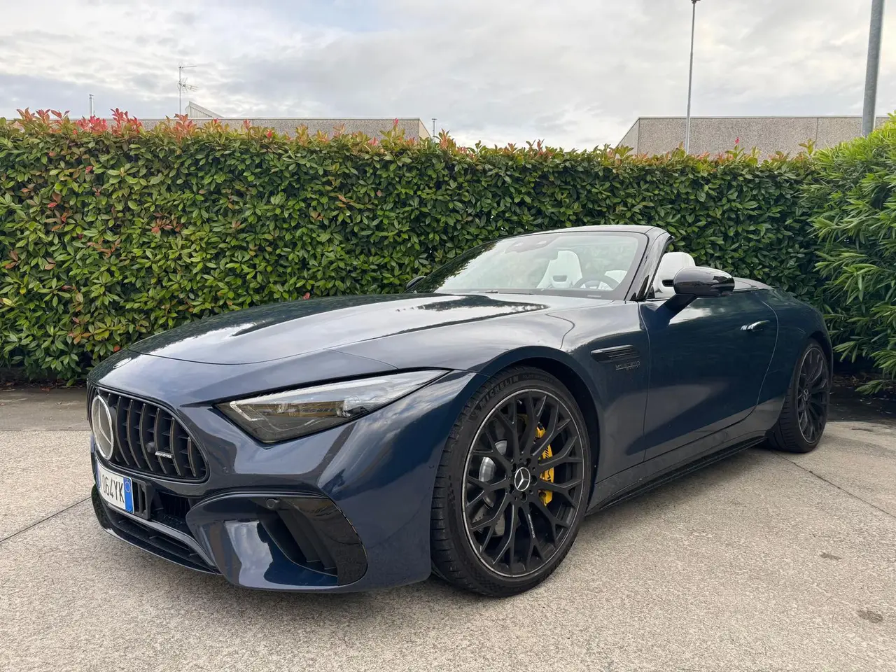 Mercedes Benz SL 63 AMG 2025, rear view — Marbella Luxury Car Rental, Marbella. The Mercedes-Benz SL 63 AMG carries 585 hp through a chassis built for open-air,…