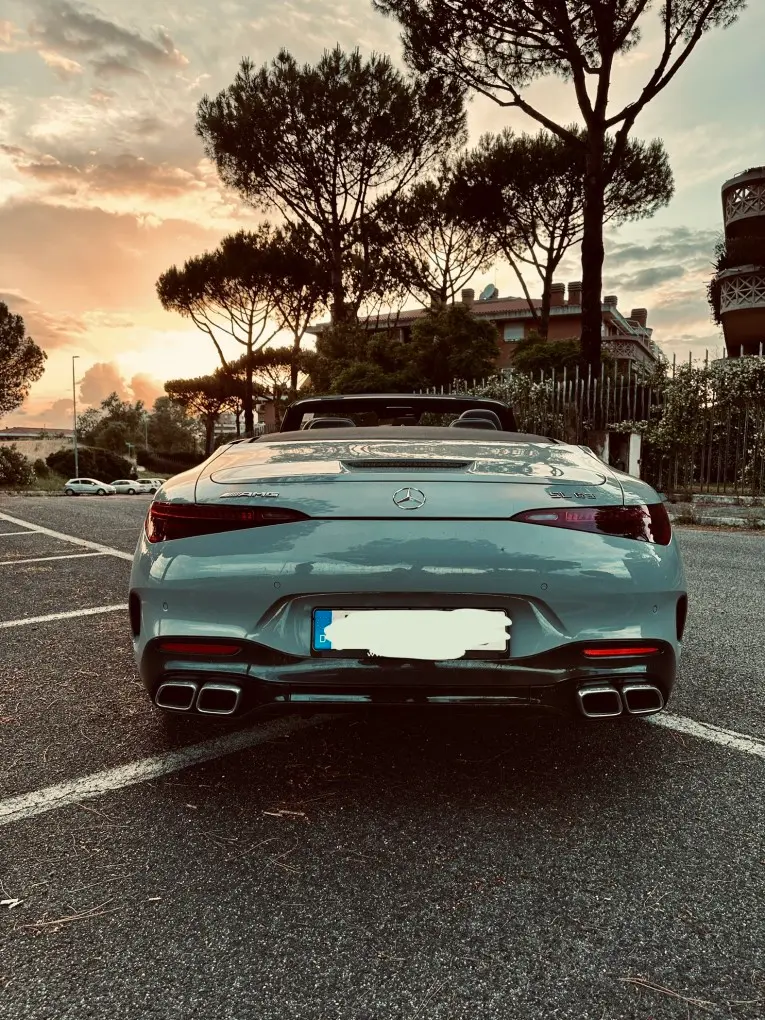 Mercedes Benz SL63 Cabrio 2023, front view — Marbella Luxury Car Rental, Marbella. The Mercedes-Benz SL63 Cabrio pairs a 585 hp V8 with the kind of four-seat practicality…