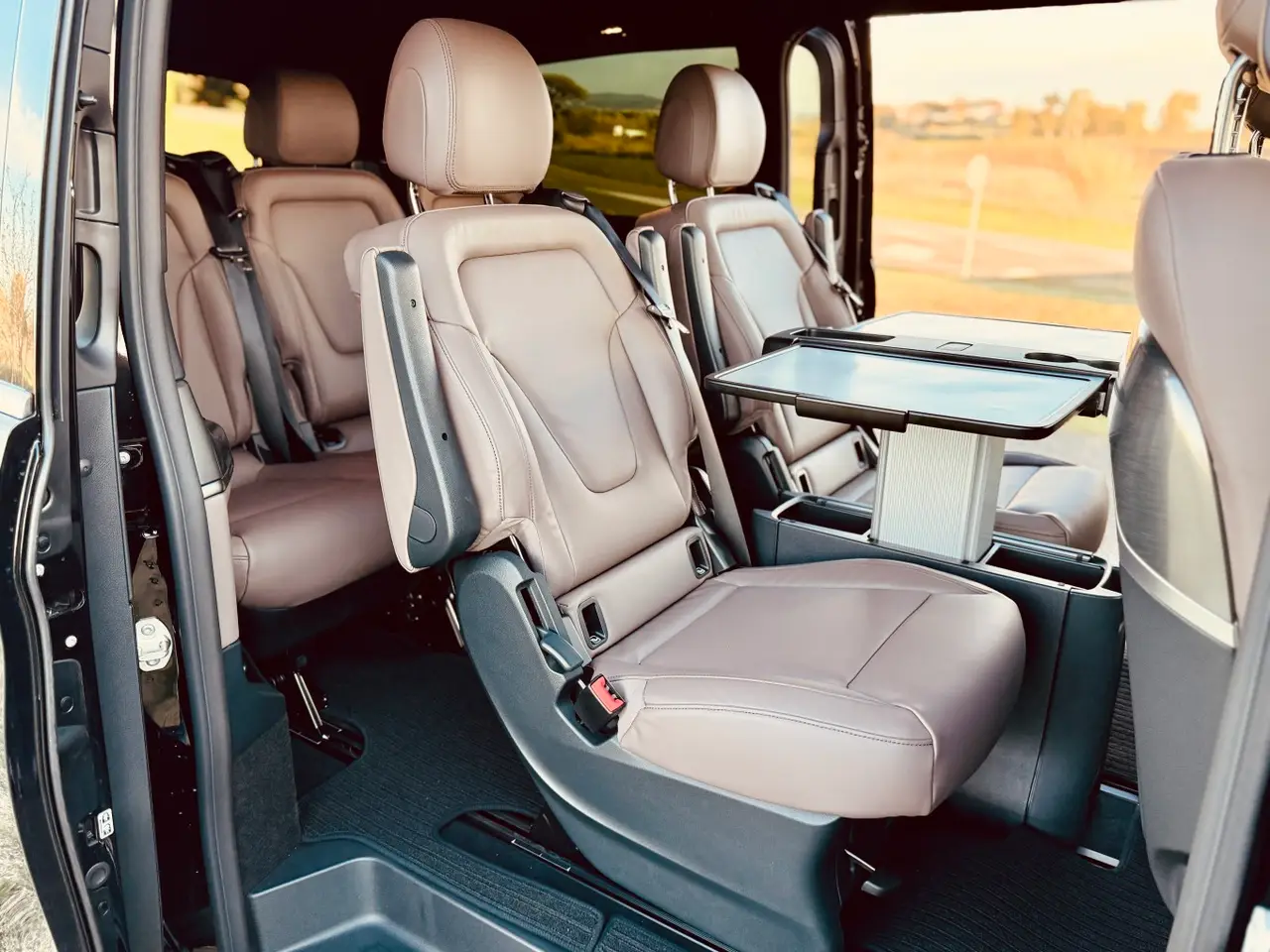 Mercedes Benz V300 4x4 XL Exclusive 7 seats 2025, rear view — Marbella Luxury Car Rental, Marbella. The Mercedes Benz V300 4x4 XL Exclusive is built for groups who need one vehicle instead…