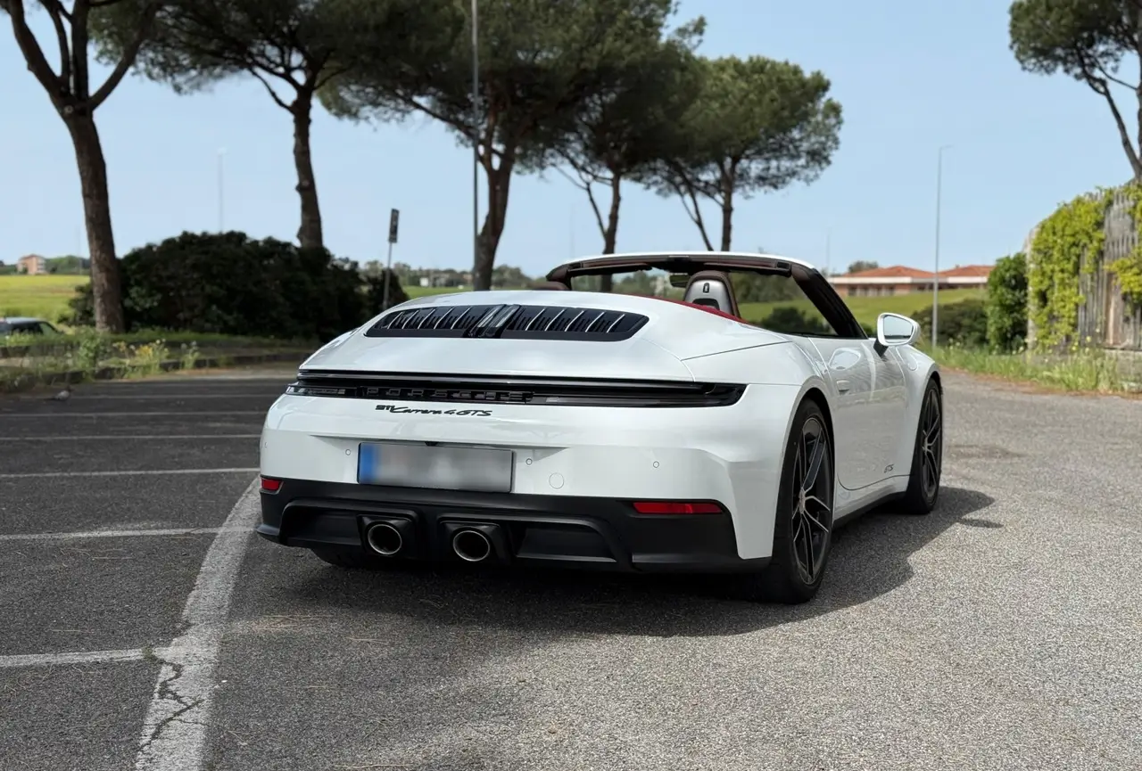 Porsche 992.2 Carrera 4 GTS Cabrio 2025, rear view — Marbella Luxury Car Rental, Marbella. The 992.2 Carrera 4 GTS Cabrio sits at the point where daily usability and real pace…