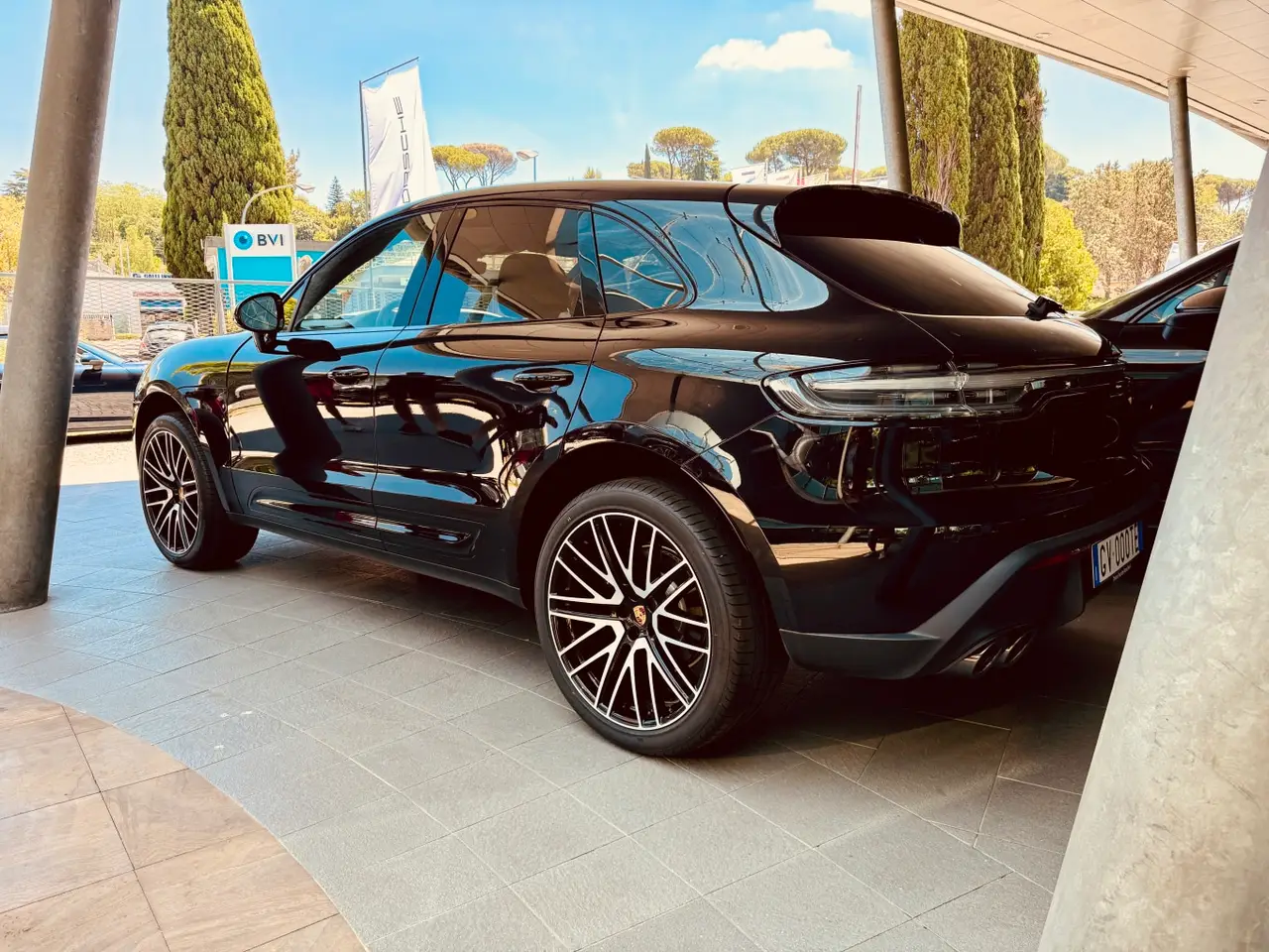 Porsche Macan 2024, rear view — Marbella Luxury Car Rental, Marbella. The 2024 Porsche Macan brings 265 hp to a body that's easier to place than the full-size…
