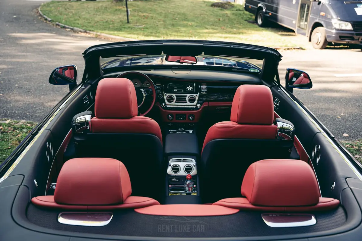 Rolls-Royce Dawn 2022, dashboard — Marbella Luxury Car Rental, Marbella. The Rolls-Royce Dawn is a drop-top four-seater built for slow, deliberate driving rather…
