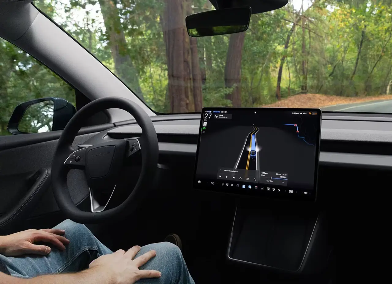 Tesla Model 3 Performance 2026, dashboard — Marbella Luxury Car Rental, Marbella. The 2026 Tesla Model 3 Performance brings 510 hp to a saloon shape that most people…